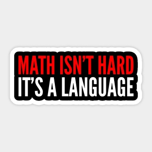 Math isn't hard Sticker